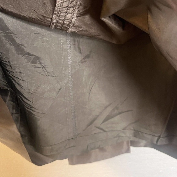 NWT J Crew Grey Taffeta A Line 100% Silk Pleat Front Skirt size 4 - Picture 3 of 6